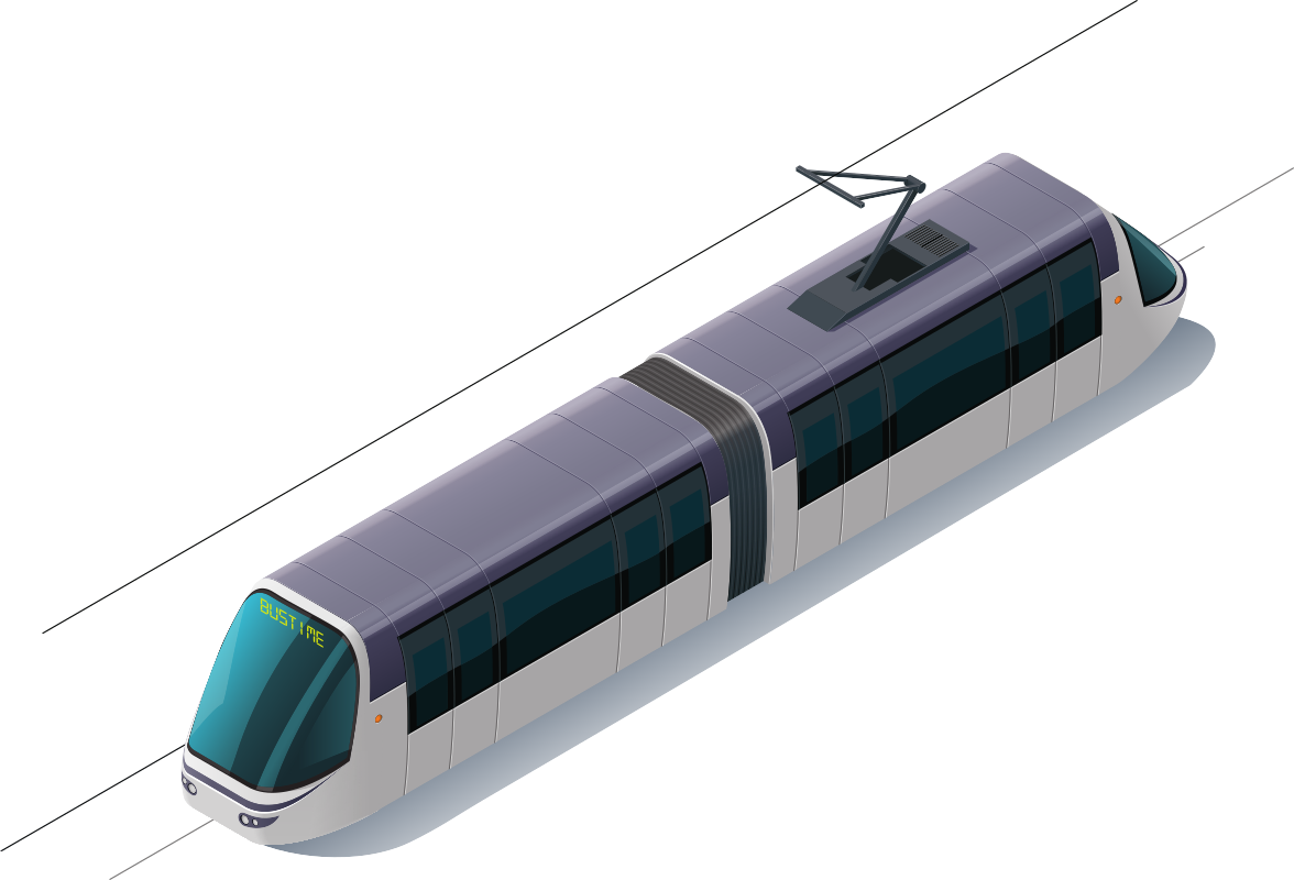 vonat a megálló közelében